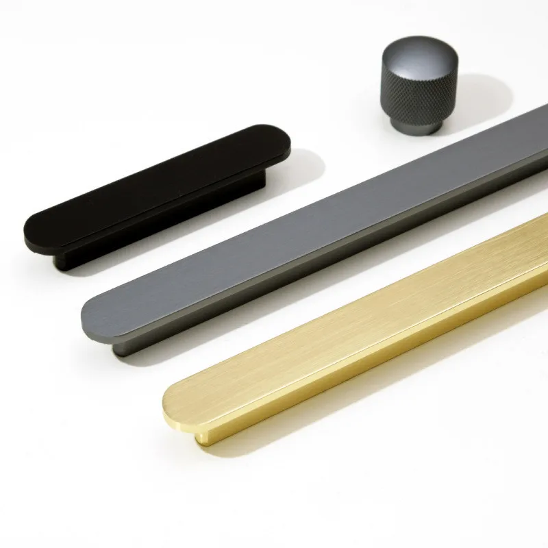 Drawer Pull Gold - KK&FING Long Gold Brushed Furniture Door