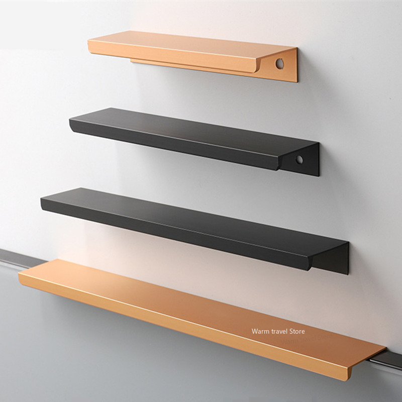 Drawer Pull Gold - Extended drawer Cabinet Pulls door edge