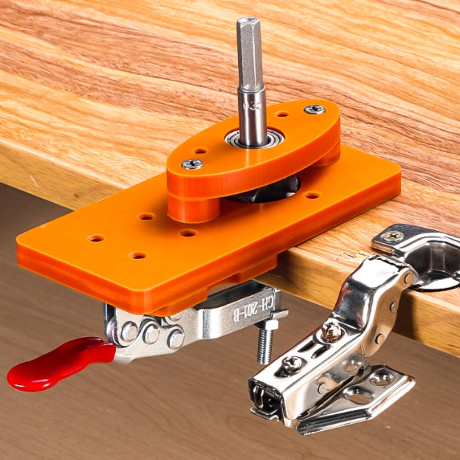 Furniture Hardware Fitting - 35mm Hinge Drilling Jig Long-Lasting Door