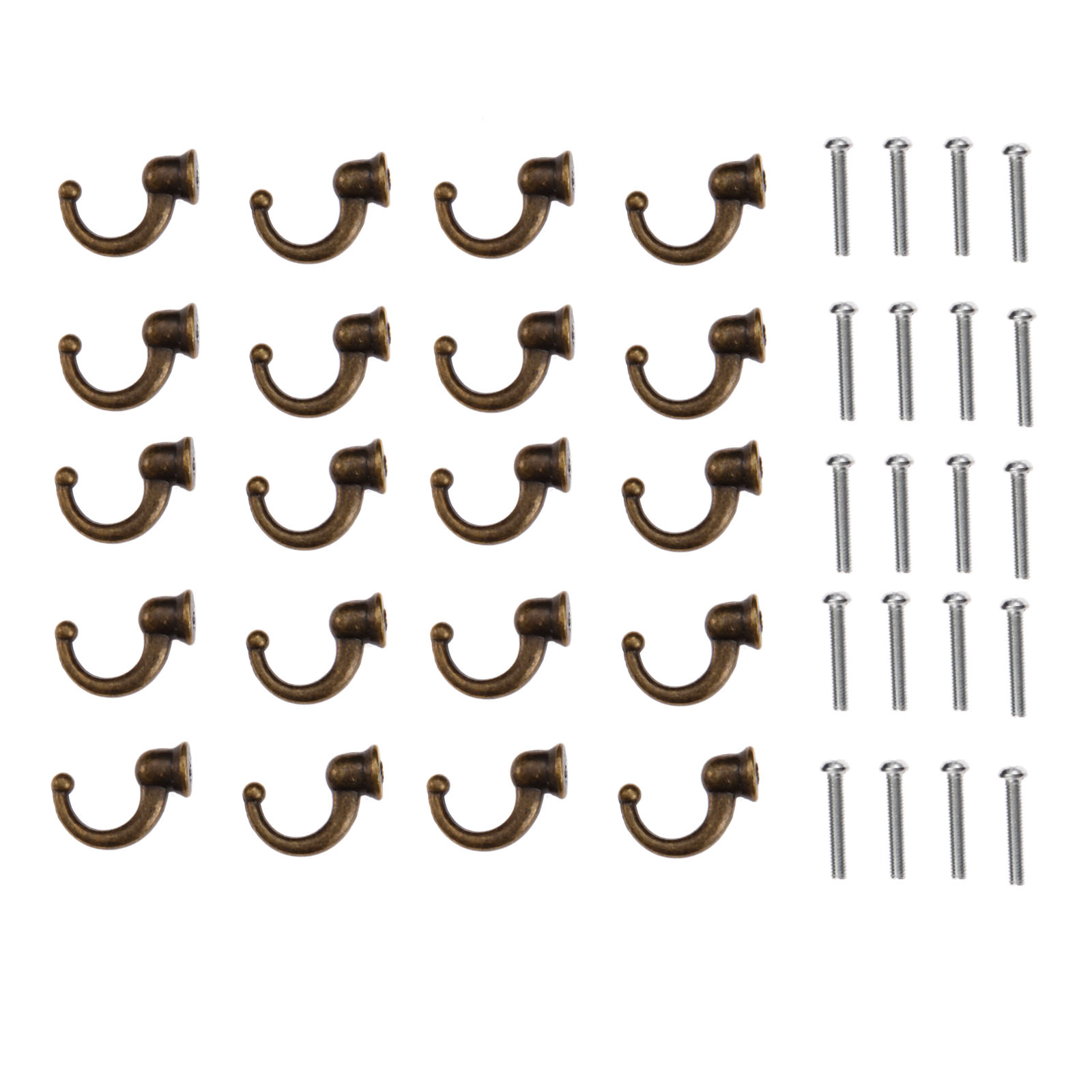 Furniture Hardware - 20pcs 29*20*12mm Antique Bronze Wall Hooks