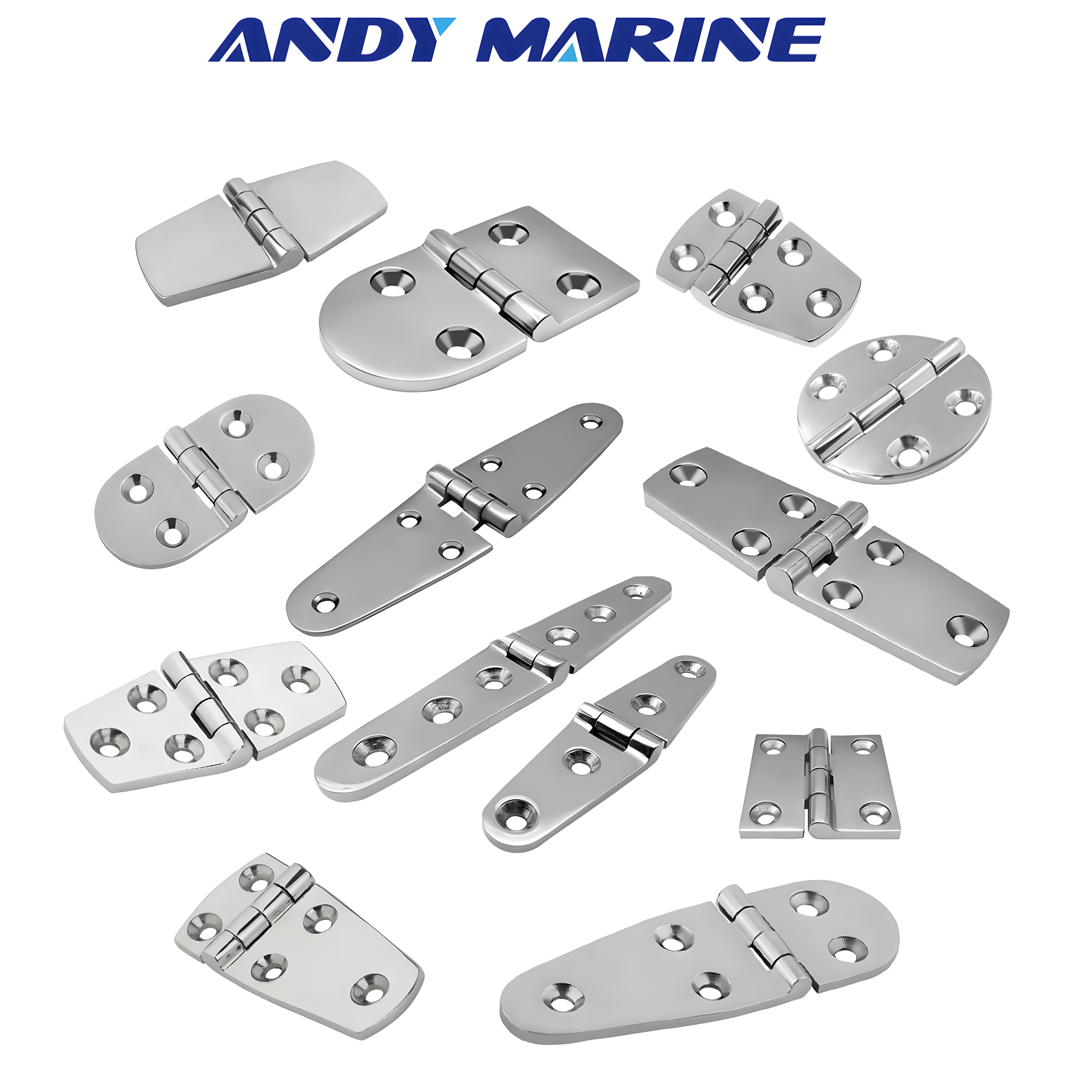 Furniture Hardware Fitting - 316 Stainless Steel Casting Hinge Flat