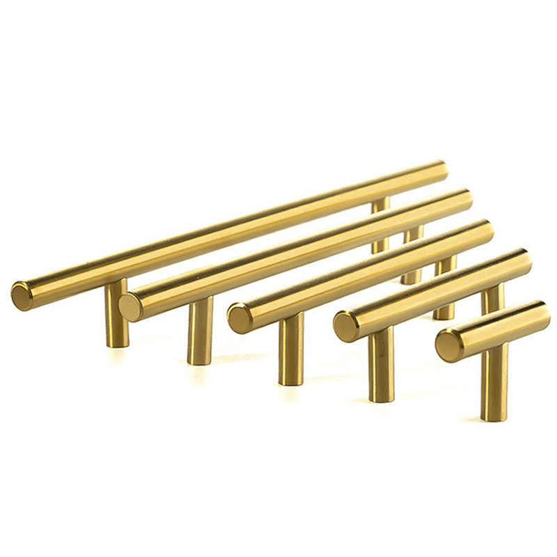 Modern Gold Kitchen Door T Bar - Drawer Pull Gold avaliação e preço