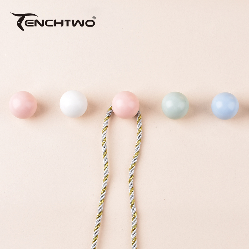 Round Ceramic Hook Clothes Han - Furniture Hardware Brackets avaliação e preço