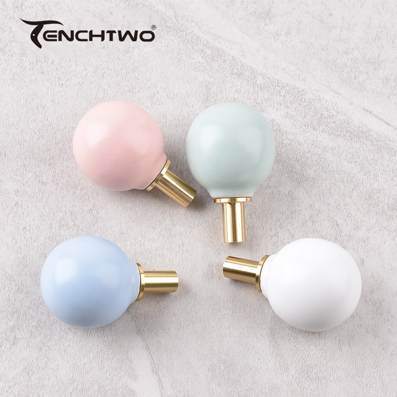 Round Ceramic Hook Clothes Han - Furniture Hardware Brackets avaliação e preço