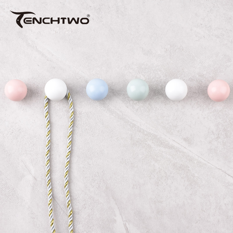 Round Ceramic Hook Clothes Han - Furniture Hardware Brackets avaliação e preço