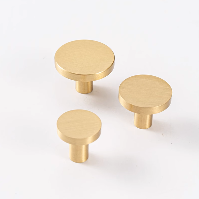 Round Brass Kitchen Cabinet Dr - Drawer Pull Gold avaliação e preço