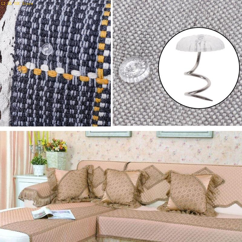 W3JE 50 Pcs Bedskirt Pins Clea - Furniture Upholstery Hardware avaliação e preço