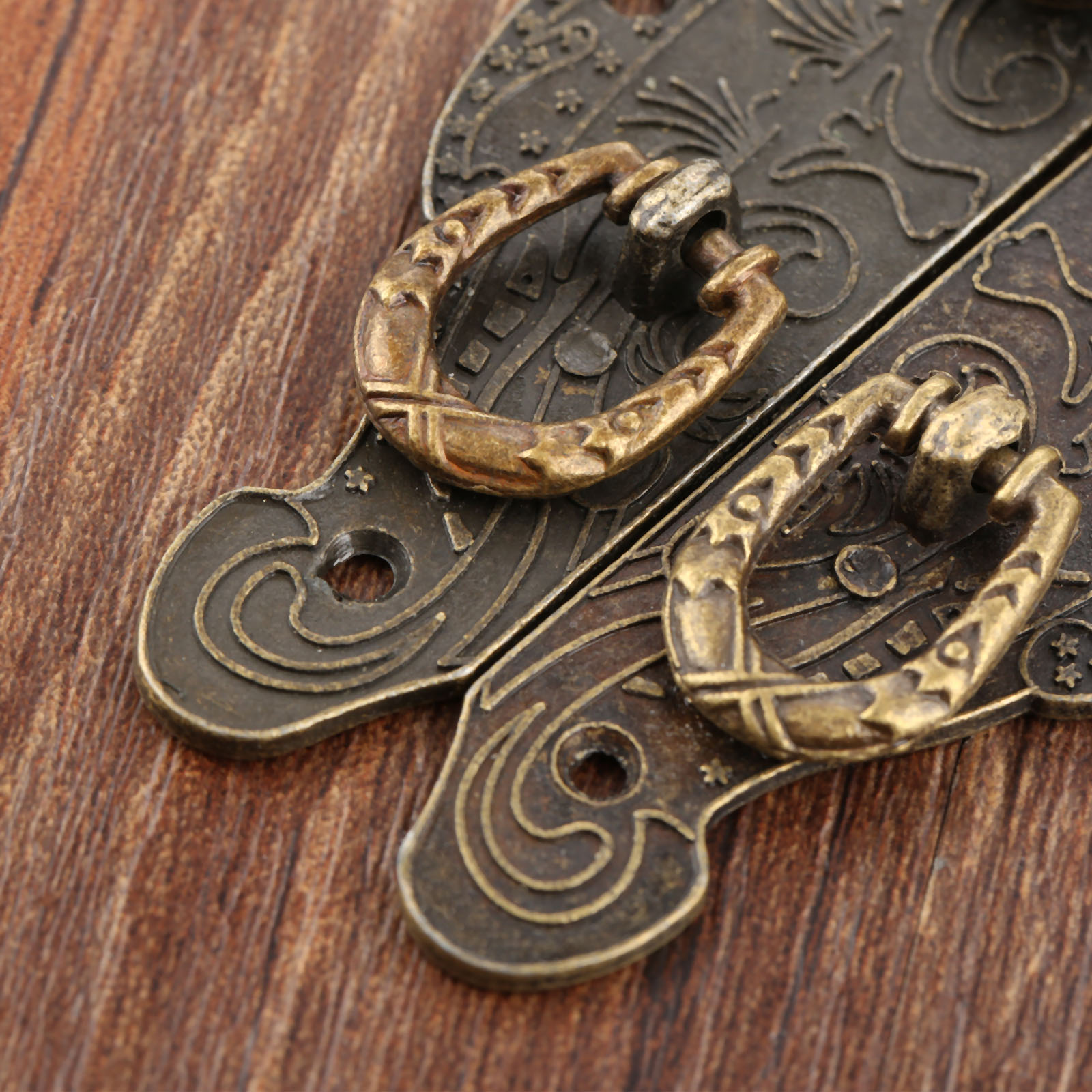1PC Antique Box Latch Hasp Vin - Zinc Furniture Hardware avaliação e preço