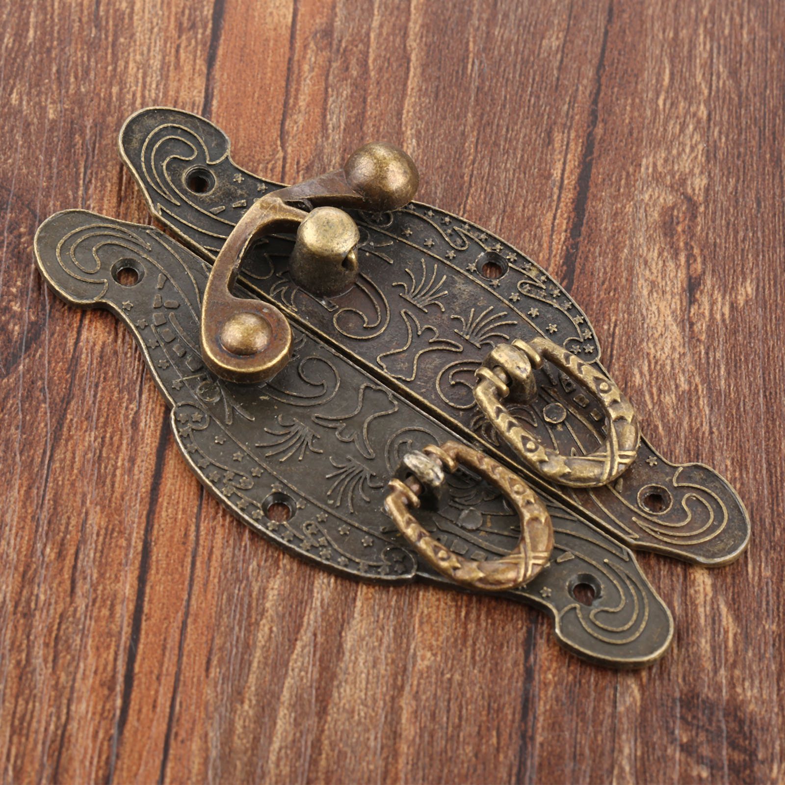 1PC Antique Box Latch Hasp Vin - Zinc Furniture Hardware avaliação e preço