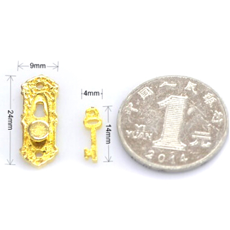 1:12 4PCS Metal Door Knocker S - Furniture Hardware Fitting avaliação e preço
