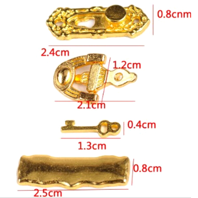 1:12 4PCS Metal Door Knocker S - Furniture Hardware Fitting avaliação e preço