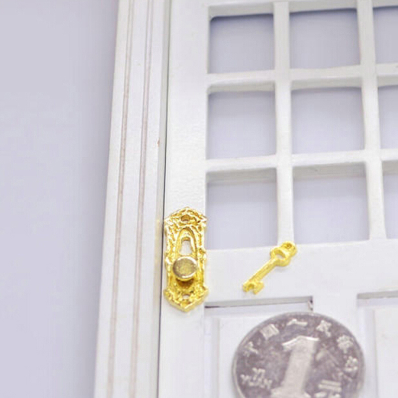 1:12 4PCS Metal Door Knocker S - Furniture Hardware Fitting avaliação e preço