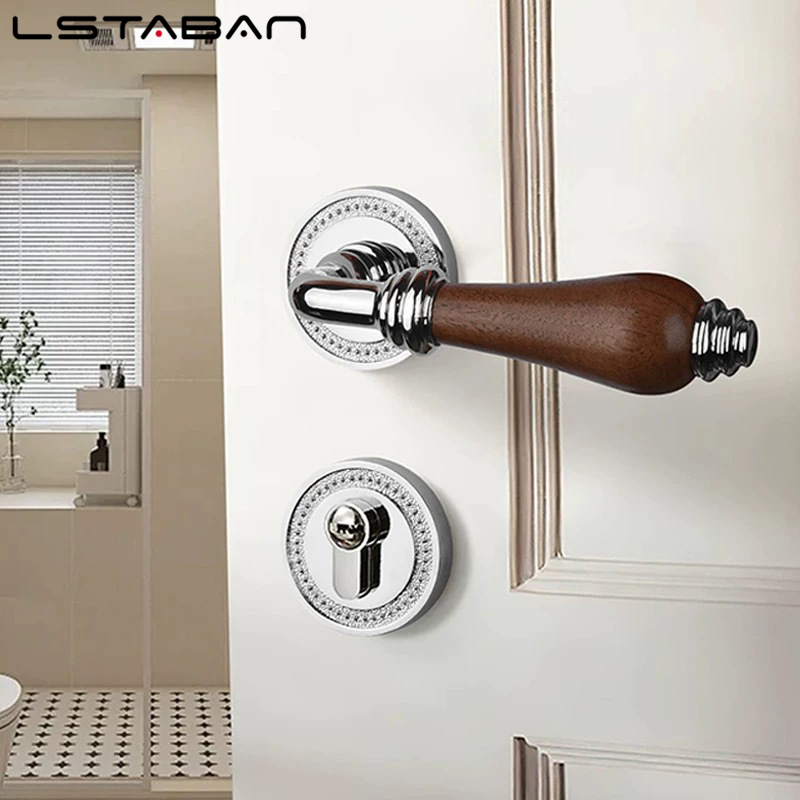 Euro Walnut Wood Handle Door L - Zinc Furniture Hardware avaliação e preço