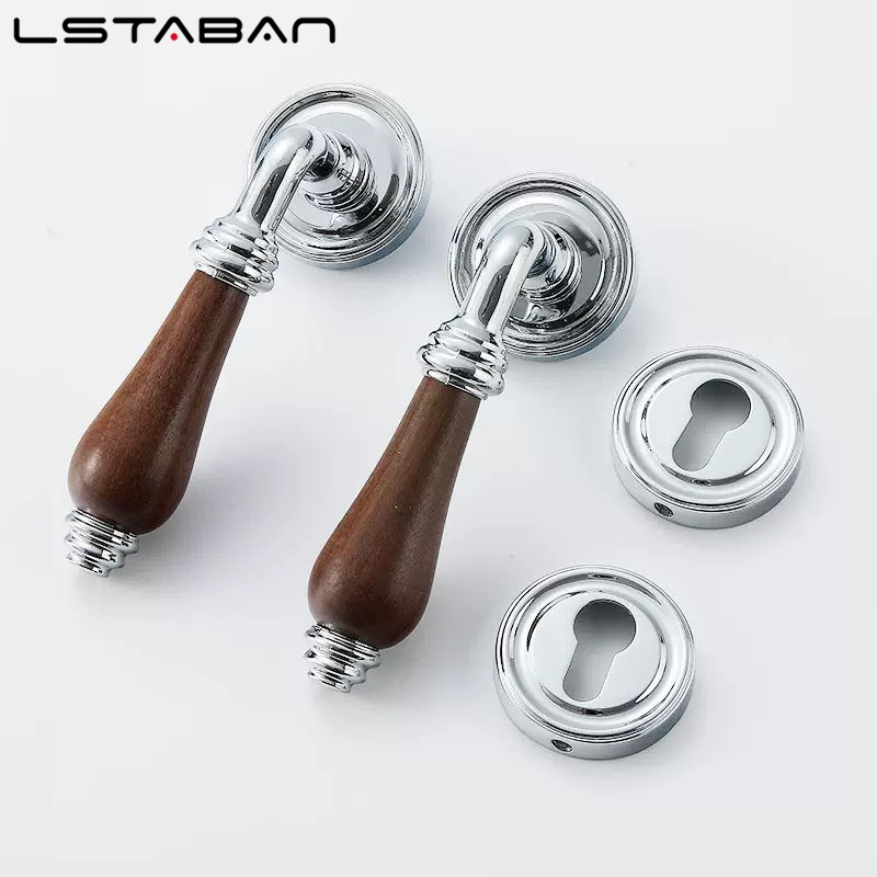 Euro Walnut Wood Handle Door L - Zinc Furniture Hardware avaliação e preço