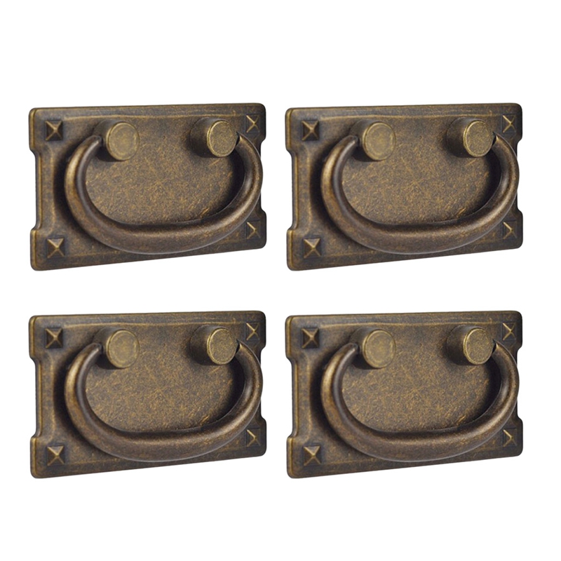 4Pcs Vintage Antique Bronze Dr - Furniture Hardware Products avaliação e preço