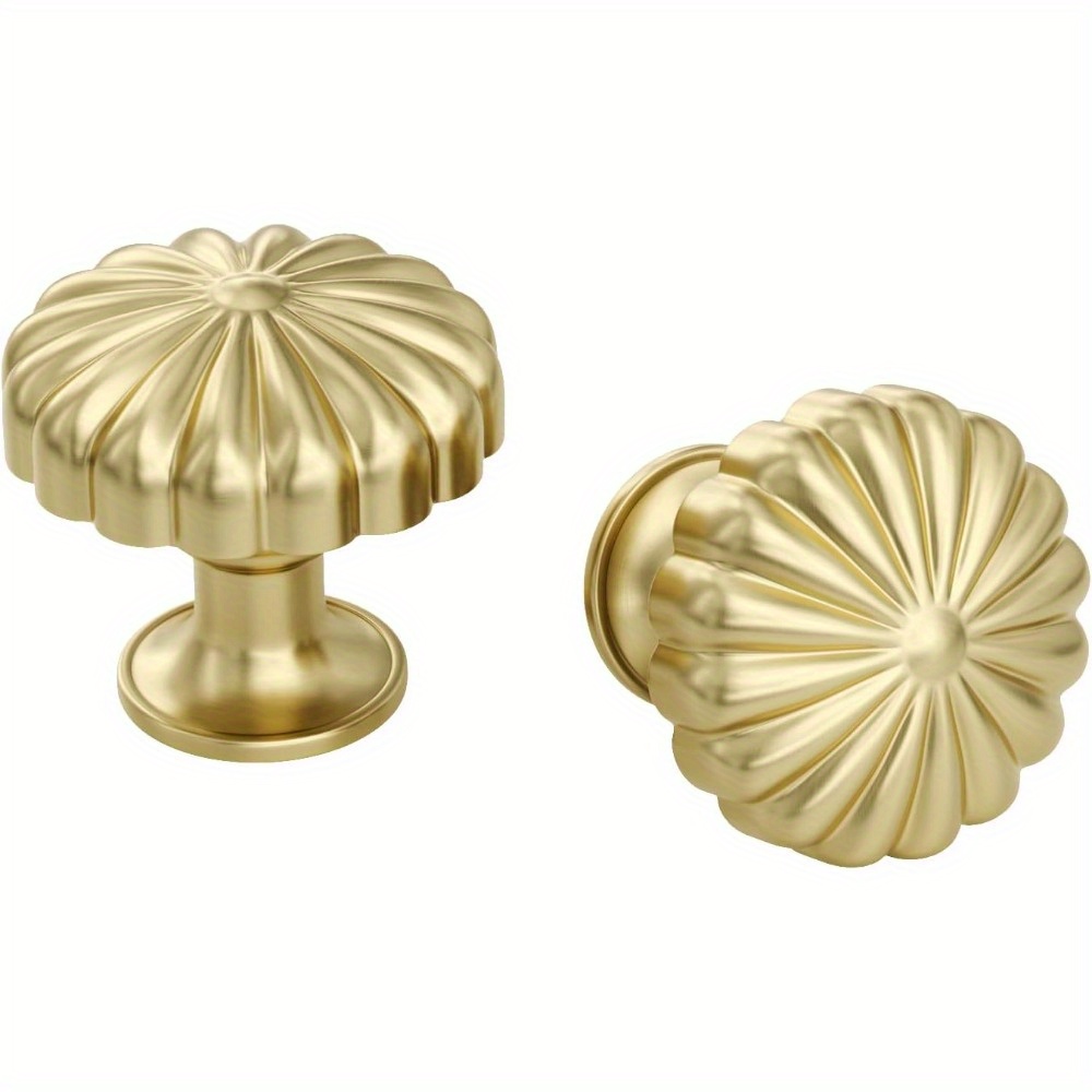 5 Pack Gold Cabinet Knobs Bras - Drawer Pull Gold avaliação e preço