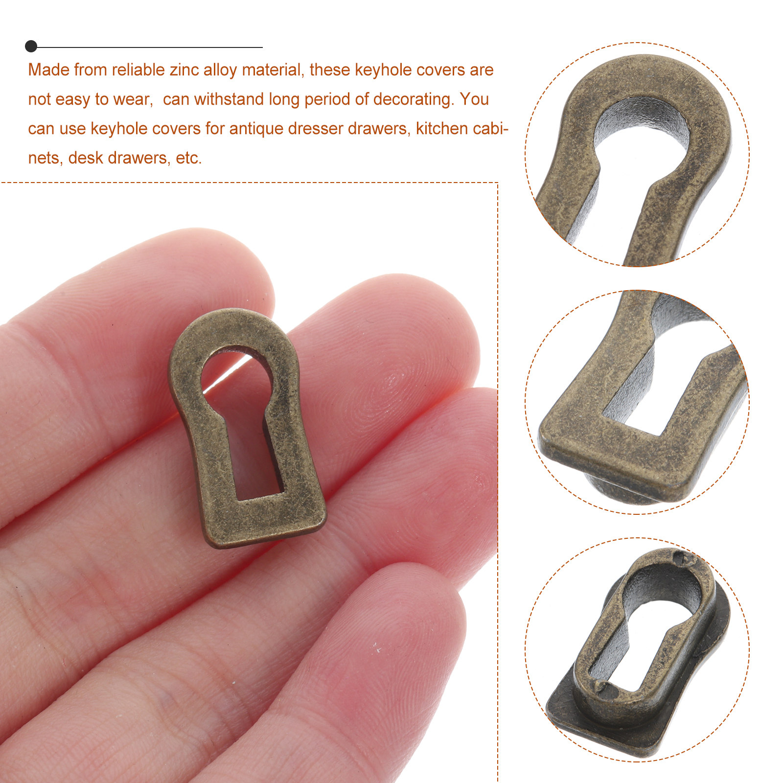 10 Pcs Furniture Lock Decorati - Zinc Furniture Hardware avaliação e preço