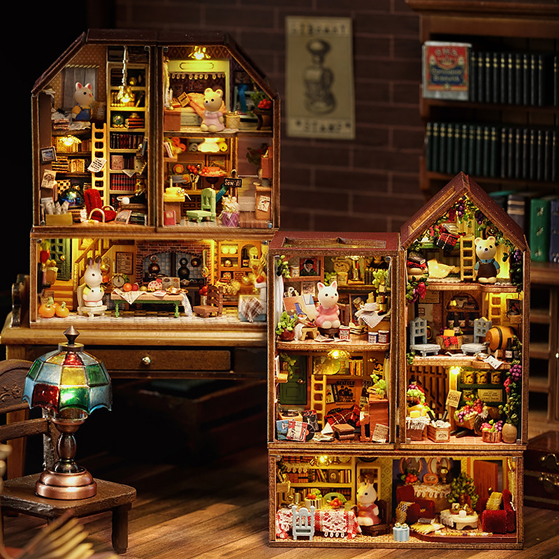 Wooden Dollhouse With Furnitur - Qh Furniture avaliação e preço