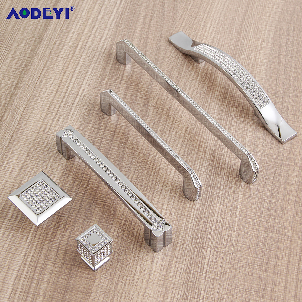 24K Real Gold Sliver Crystal D - Drawer Pull Gold avaliação e preço