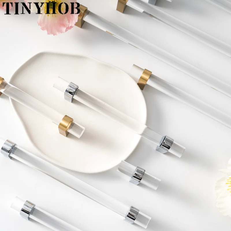 Tinyhob Acrylic+ BrassFurnitur - Drawer Pull Gold avaliação e preço