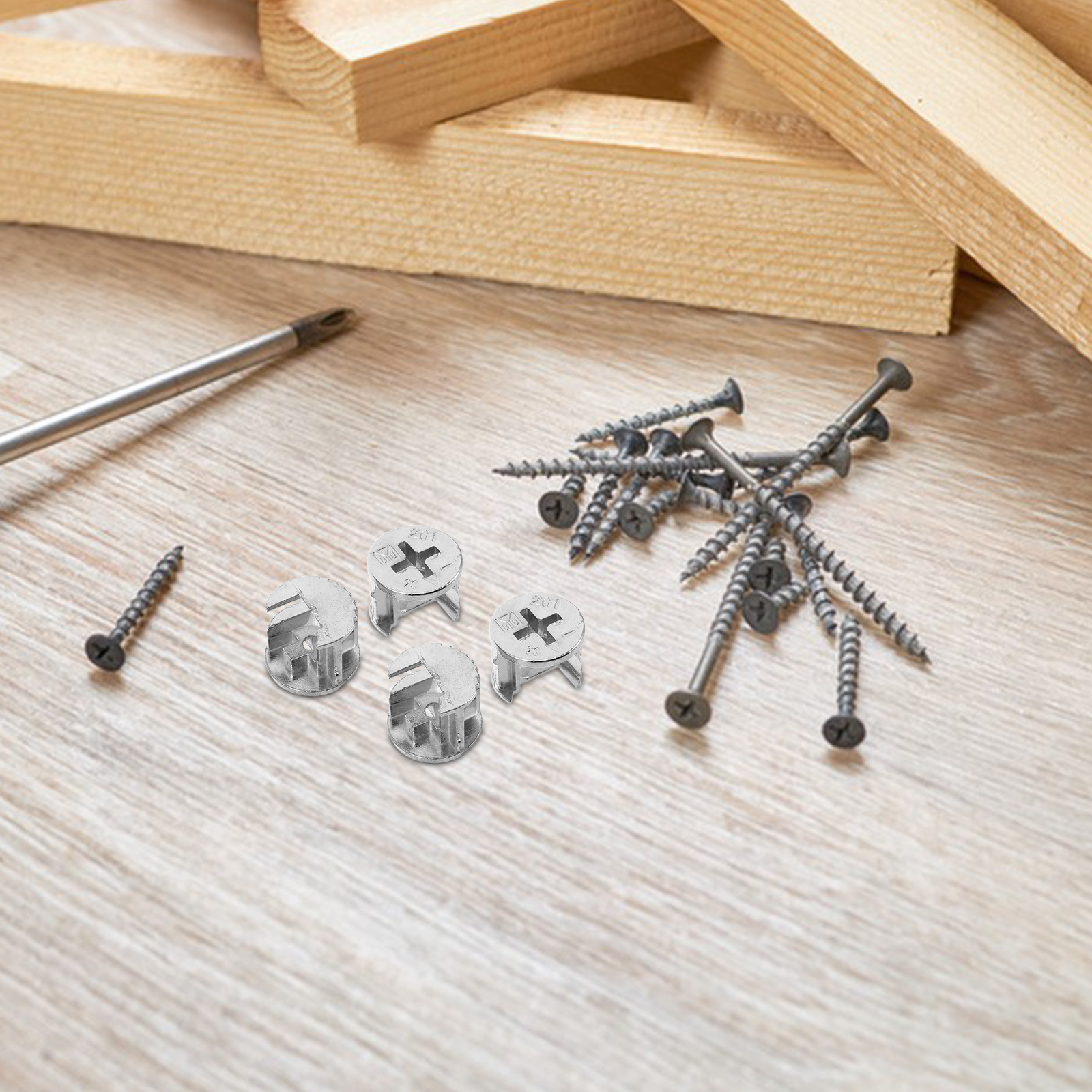 40Pcs Furniture Connectors Cam - Cam Lock Nut avaliação e preço