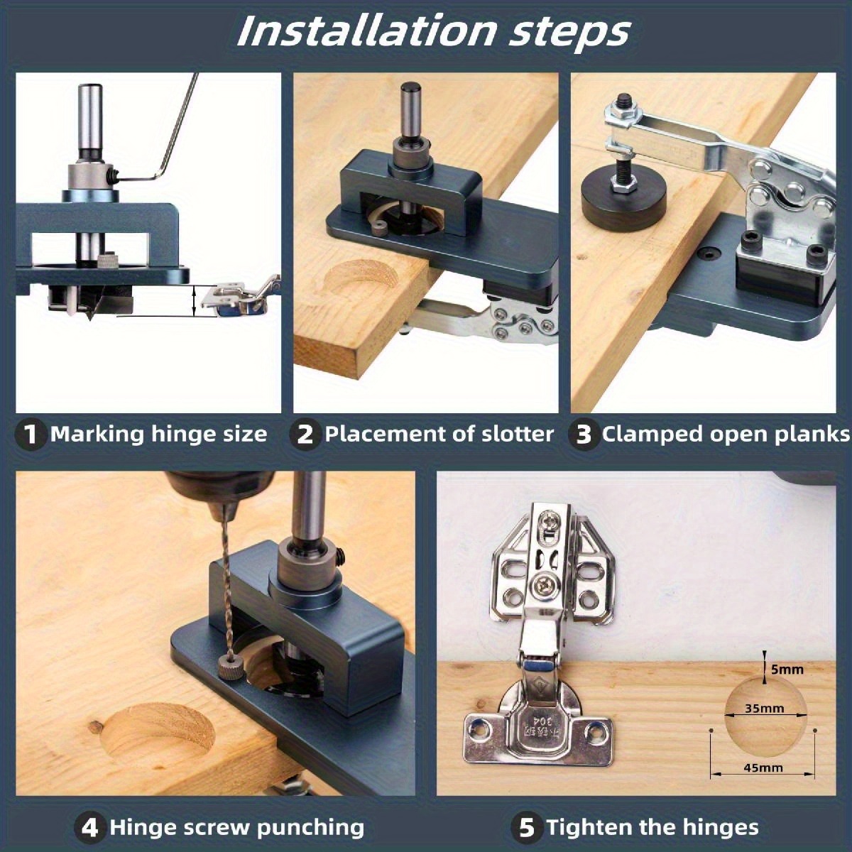 35mm Hinge Jig - Precise Borin - Furniture Hardware Fitting avaliação e preço