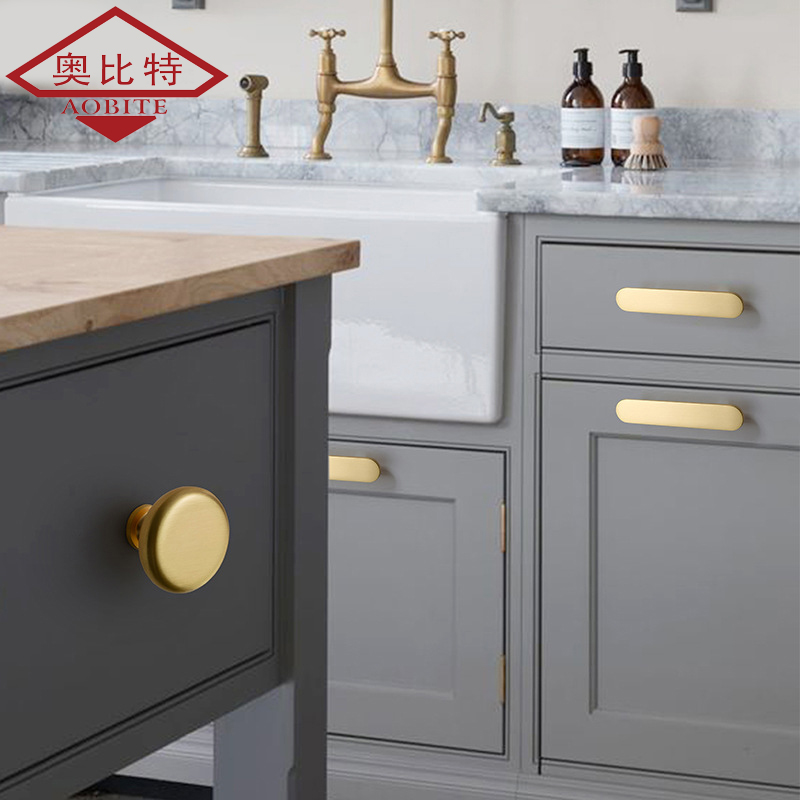 AOB Gold Kitchen Cabinet Stora - Furniture Hardware Items avaliação e preço