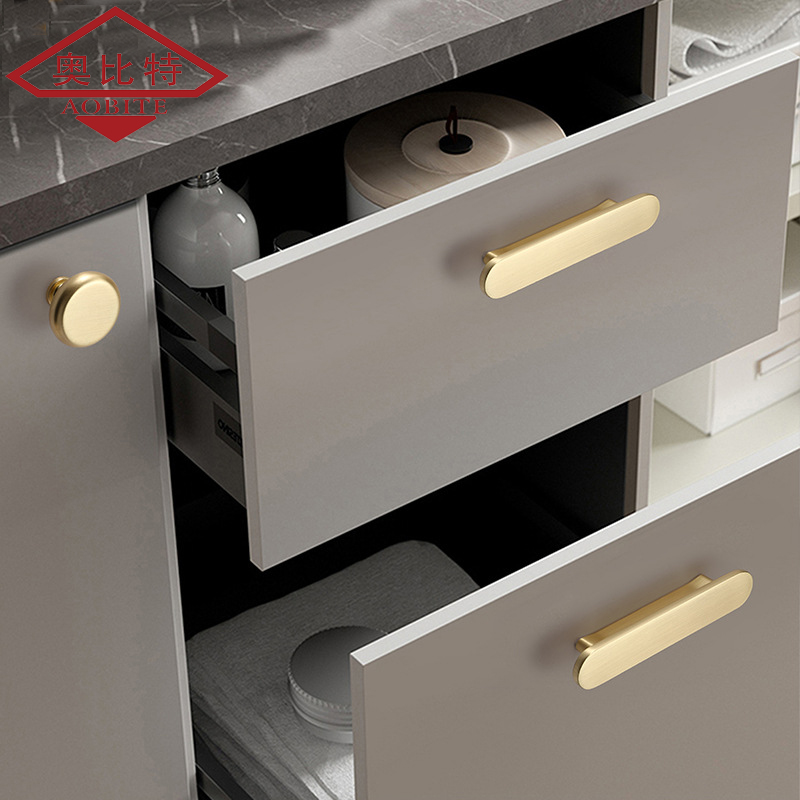 AOB Gold Kitchen Cabinet Stora - Furniture Hardware Items avaliação e preço