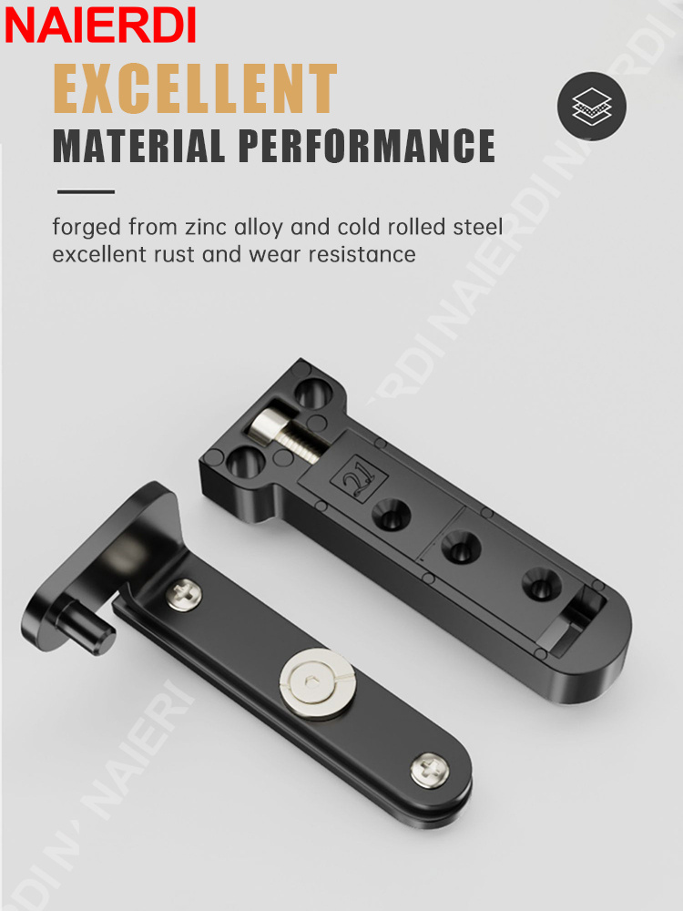 NAIERDI 2 Pieces Hidden Hinges - Zinc Furniture Hardware avaliação e preço