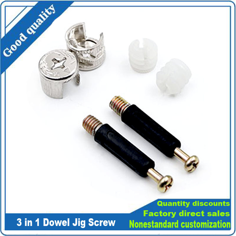 3 in 1 Dowel Jig Screw furnitu - Cam Lock Nut avaliação e preço