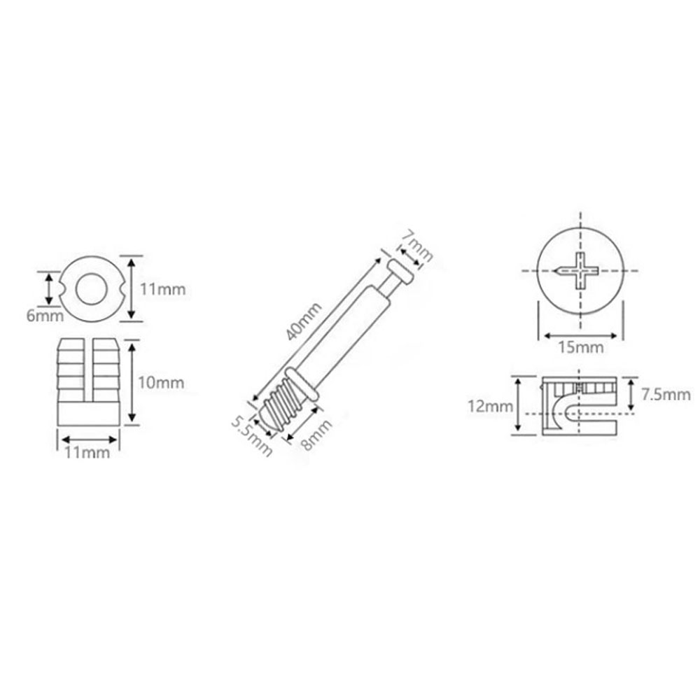 3 in 1 Dowel Jig Screw furnitu - Cam Lock Nut avaliação e preço