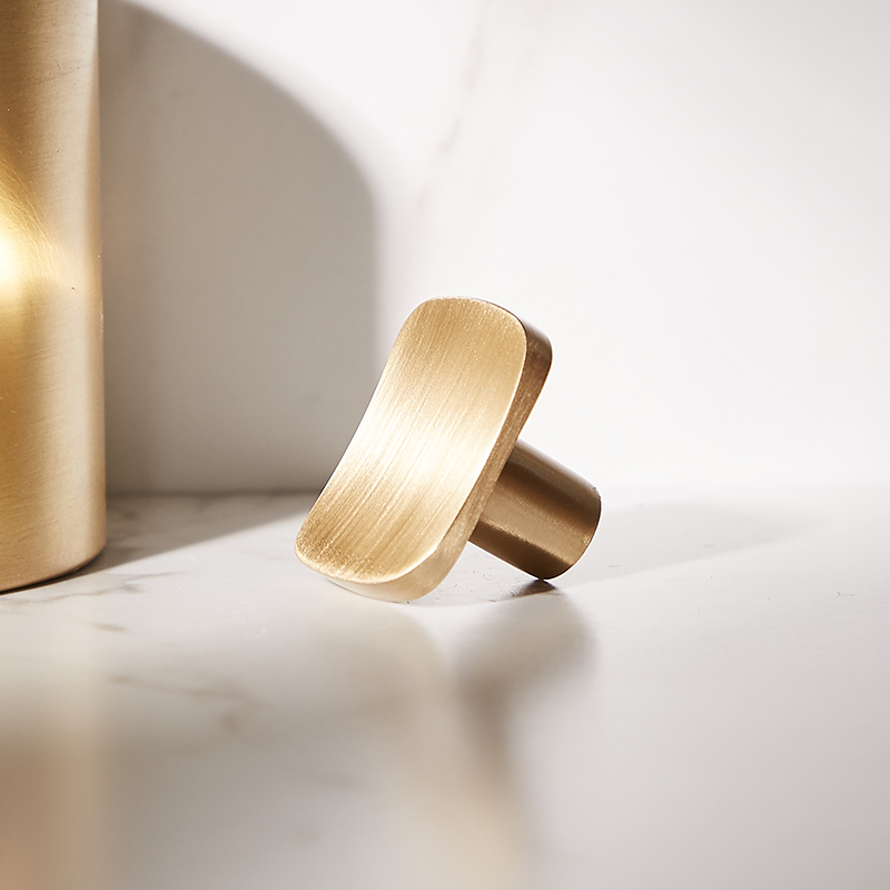 Modern Solid Brass Cabinet Kit - Drawer Pull Gold avaliação e preço