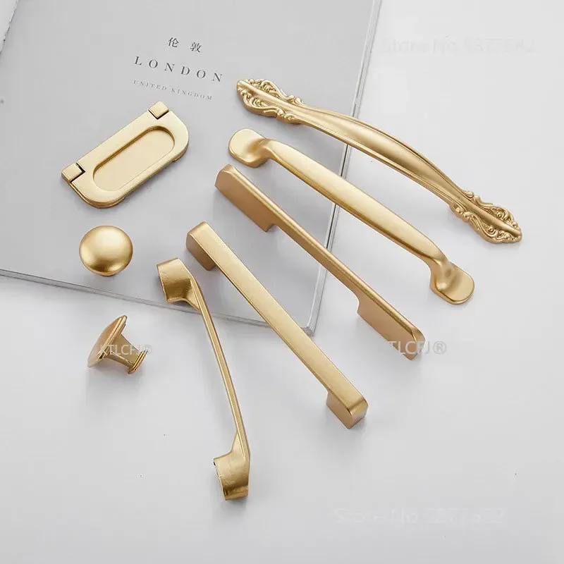 Kitchen Cupboard Knob Square U - Drawer Pull Gold avaliação e preço
