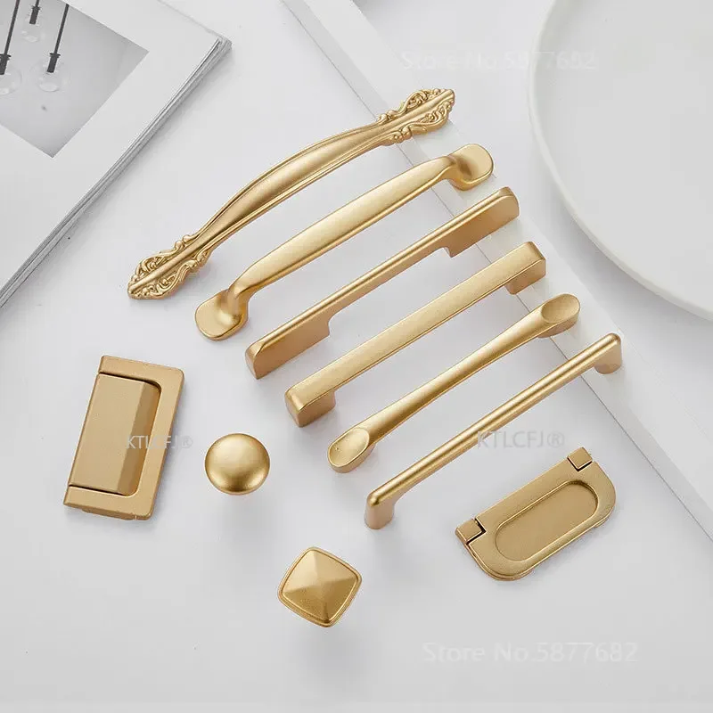 Kitchen Cupboard Knob Square U - Drawer Pull Gold avaliação e preço