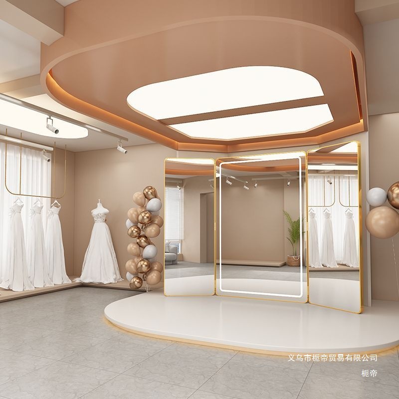 Wedding Shop Three-sided Mirro - Furniture For Hardware Shop avaliação e preço