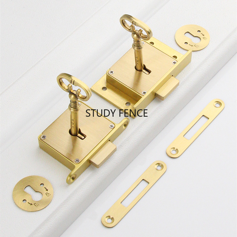 1PC Antique Metal Drawer Lock  - Furniture Hardware avaliação e preço
