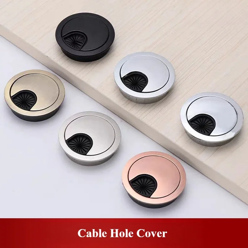 1Pcs Desk Wire Hole Cover Base - Zinc Furniture Hardware avaliação e preço