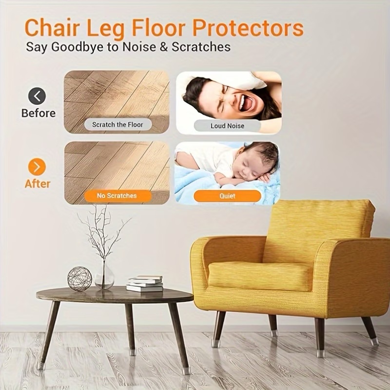 16pcs square chair leg floor p - Furniture Hardware Brackets avaliação e preço