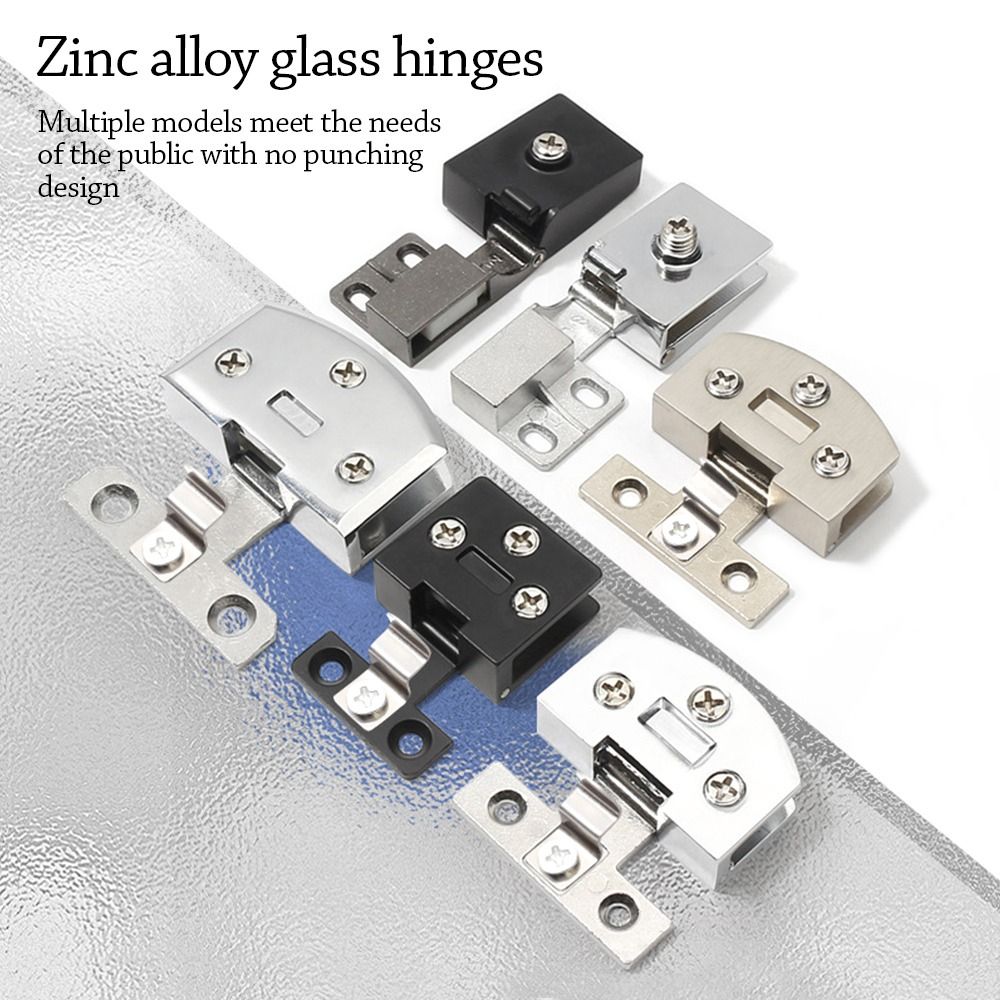 Useful Metal Glass Clip Hinge  - Zinc Furniture Hardware avaliação e preço