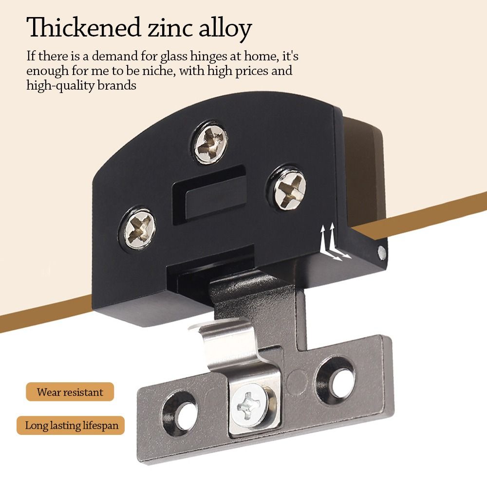 Useful Metal Glass Clip Hinge  - Zinc Furniture Hardware avaliação e preço