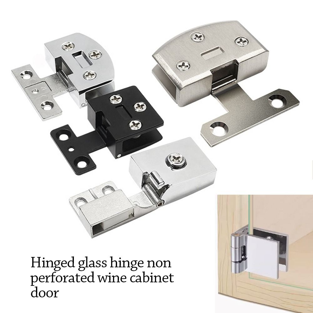 Useful Metal Glass Clip Hinge  - Zinc Furniture Hardware avaliação e preço