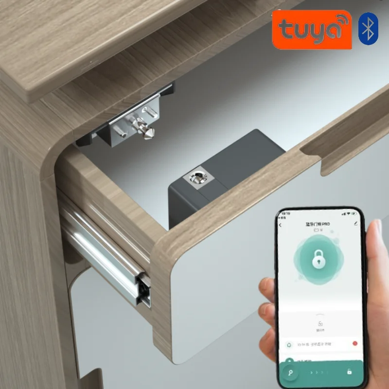 Tuya Smart Cabinet Door Lock K - Furniture Hardware Brackets avaliação e preço