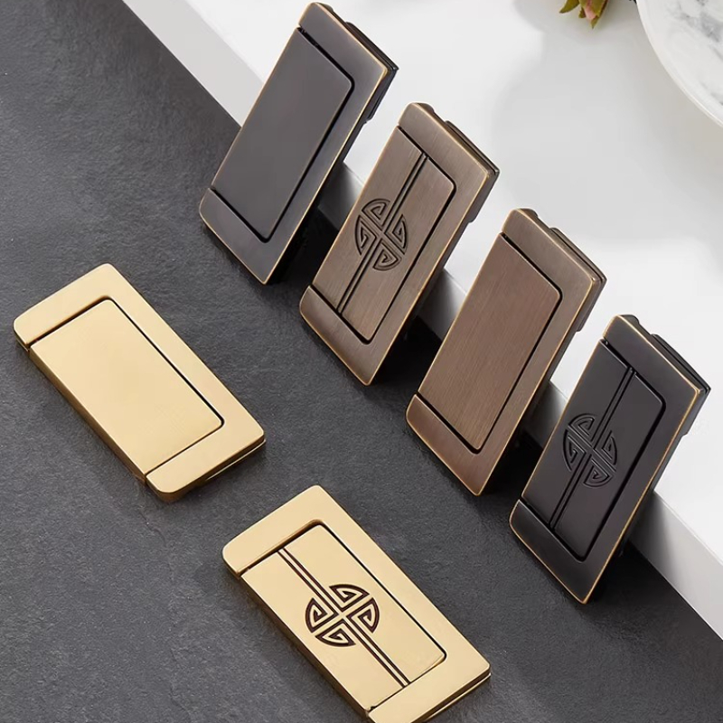 ‌Solid Brass Pull Handles Rece - Japanese Furniture Hardware avaliação e preço