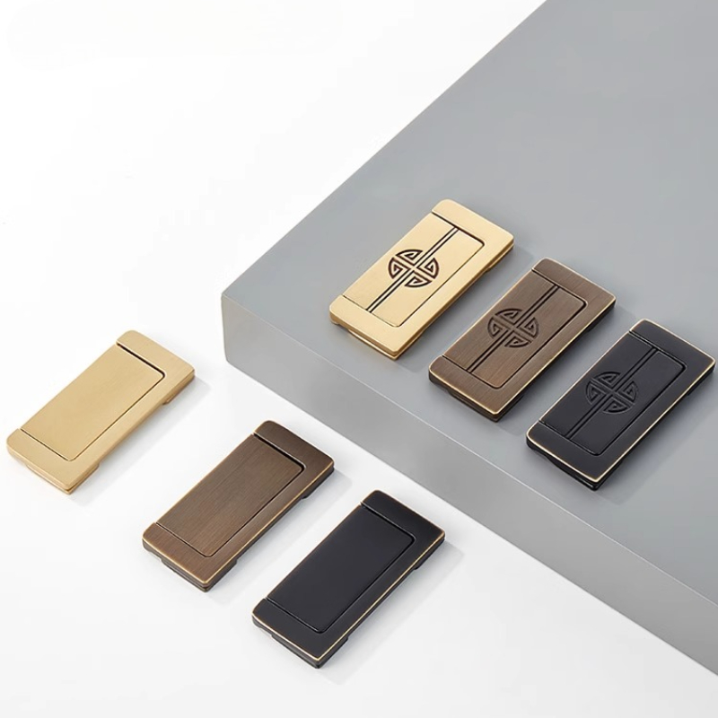 ‌Solid Brass Pull Handles Rece - Japanese Furniture Hardware avaliação e preço