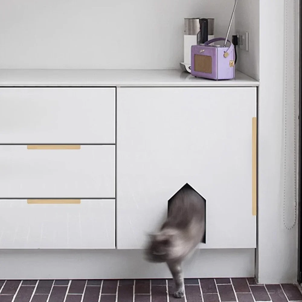 Hidden Furniture Handles Matte - Drawer Pull Gold avaliação e preço