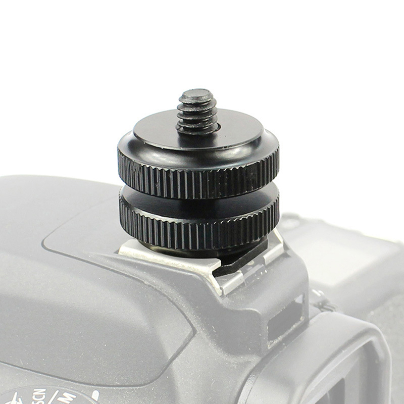 【C】Dual Nut Cold Shoe 1/4 Hot  - Cam Lock Nut avaliação e preço