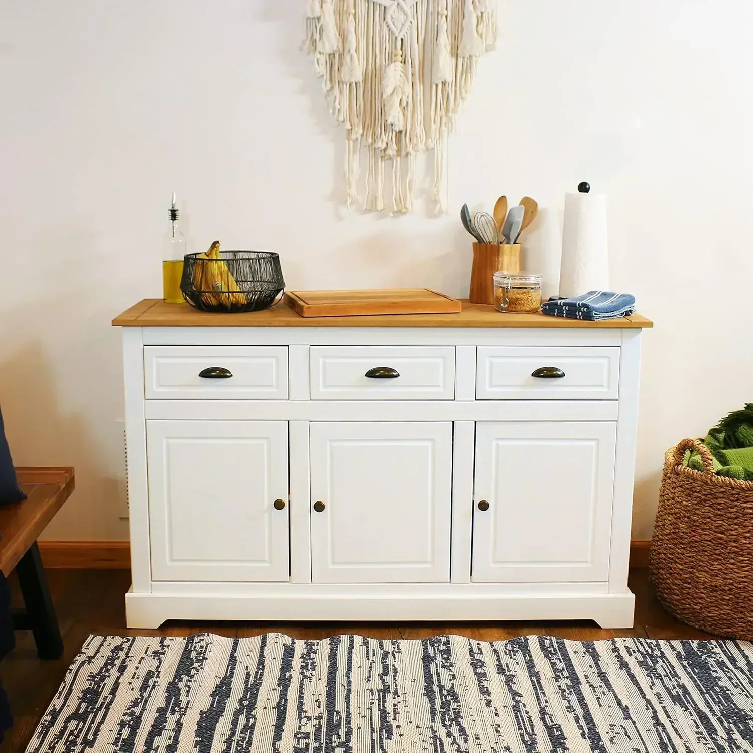 XMSJ-Sale Solid Pine Sideboard - Zinc Furniture Hardware avaliação e preço