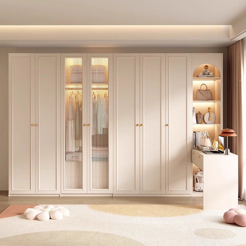#White modern wardrobe with gl - Furniture Upholstery Hardware avaliação e preço