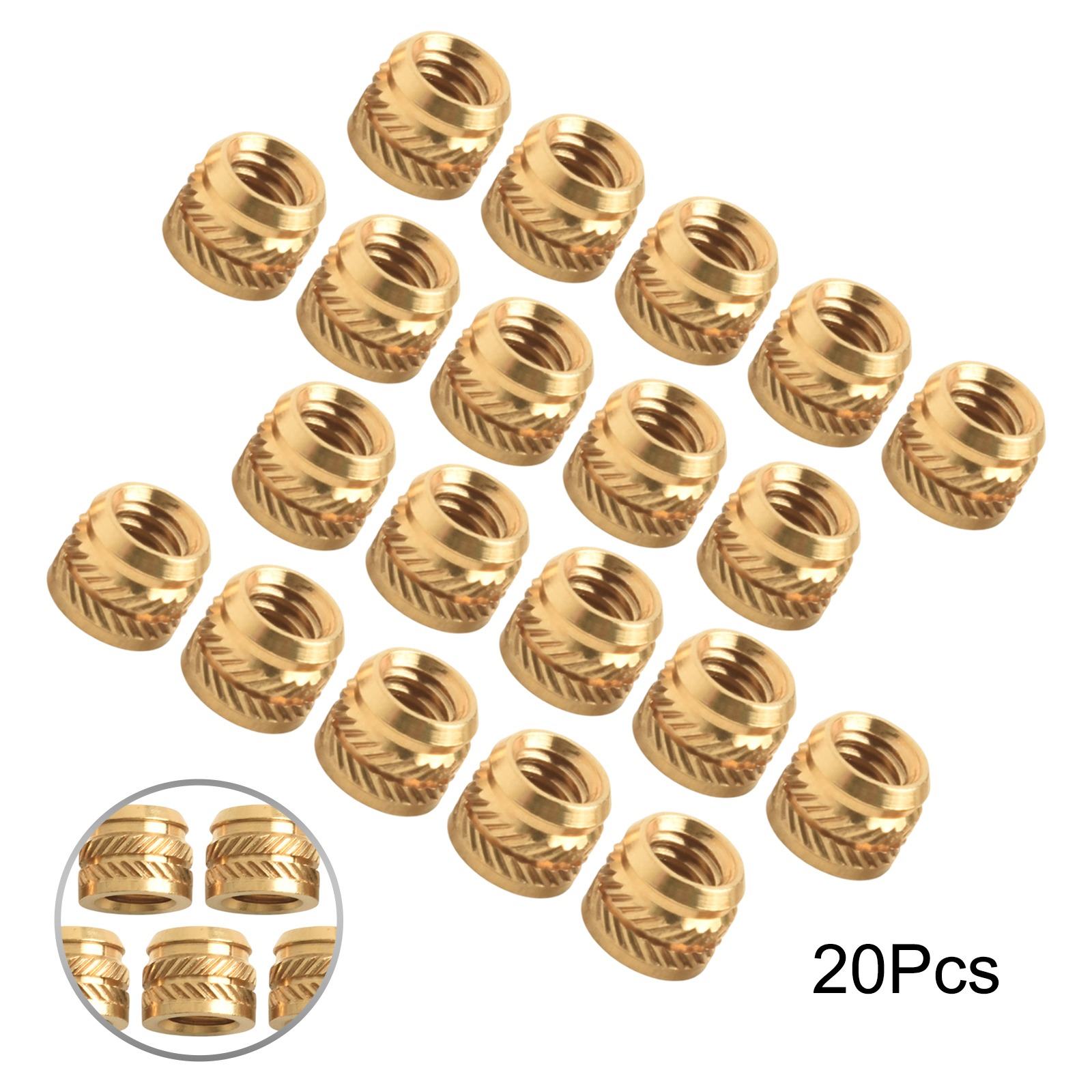 20pcs Brass Nuts 1/4-20 Thread - Cam Lock Nut avaliação e preço