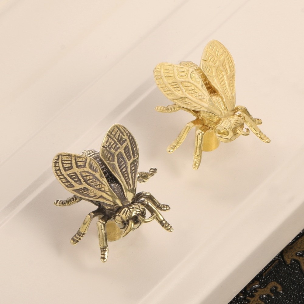 Creative Retro Bee Brass Handl - Drawer Pull Gold avaliação e preço